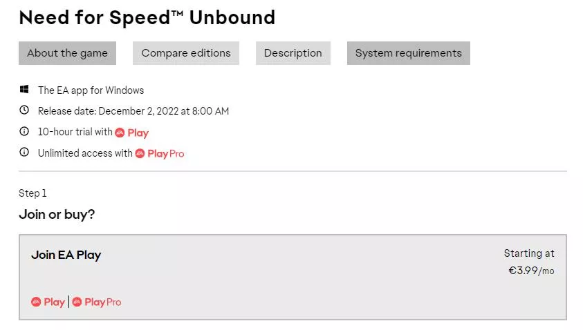 NFS-Unbound-EA-Play