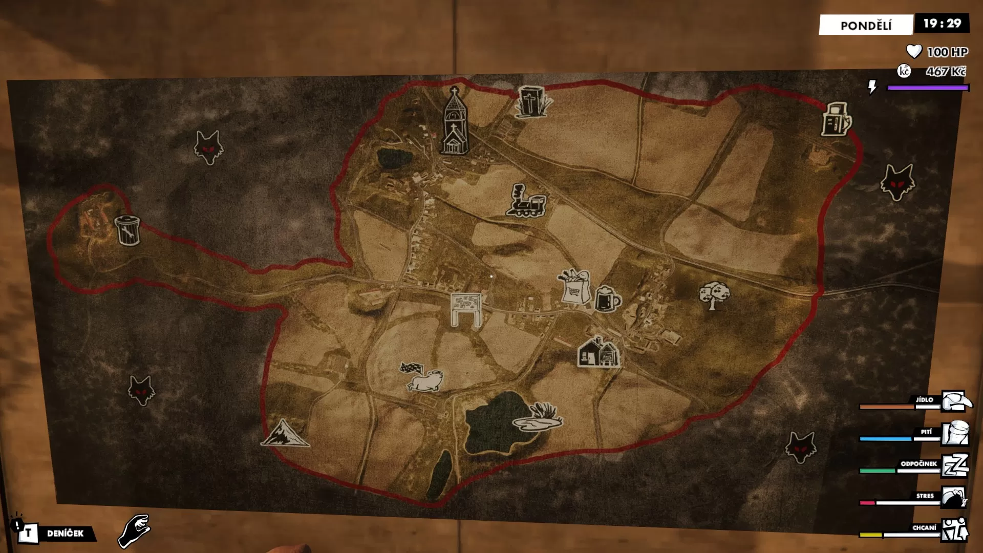 Last Holiday Mapa Vesnice