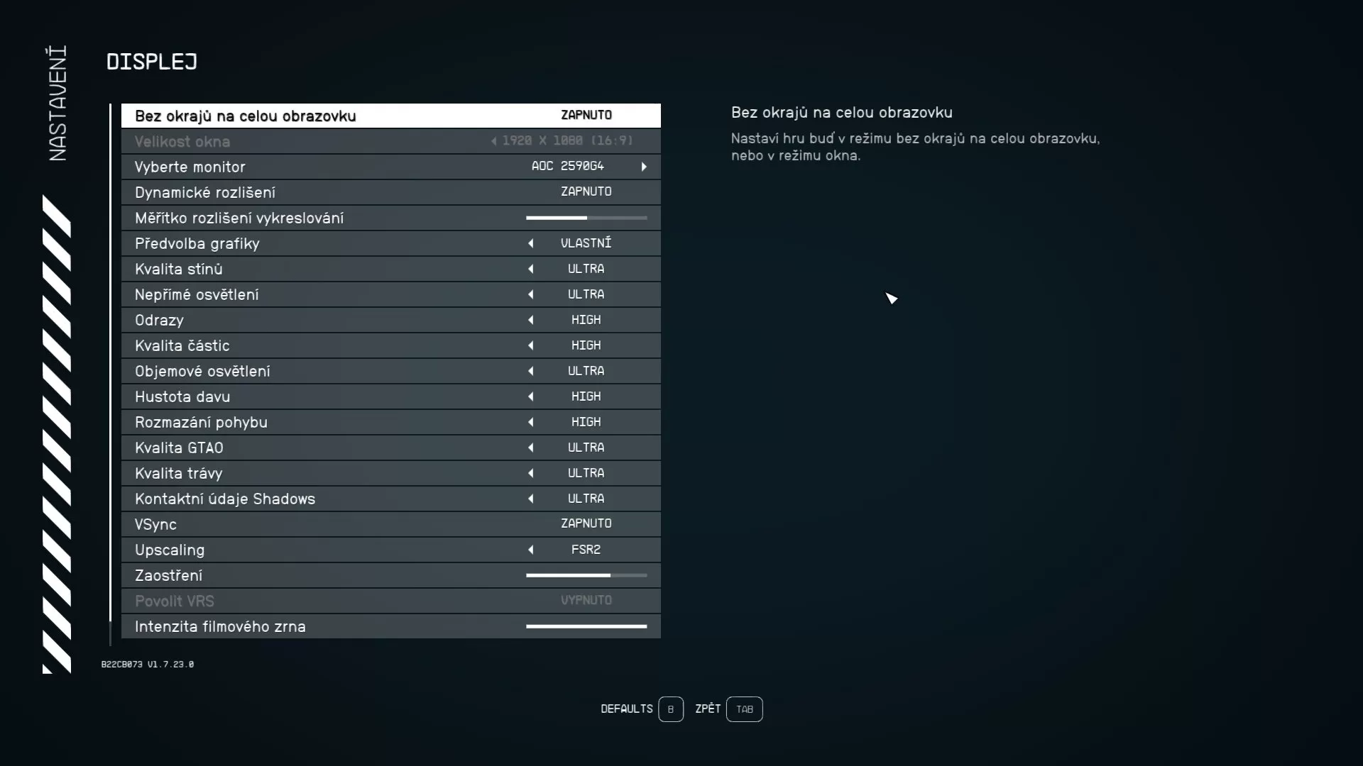 Starfield če&scaron;tina screenshot 1