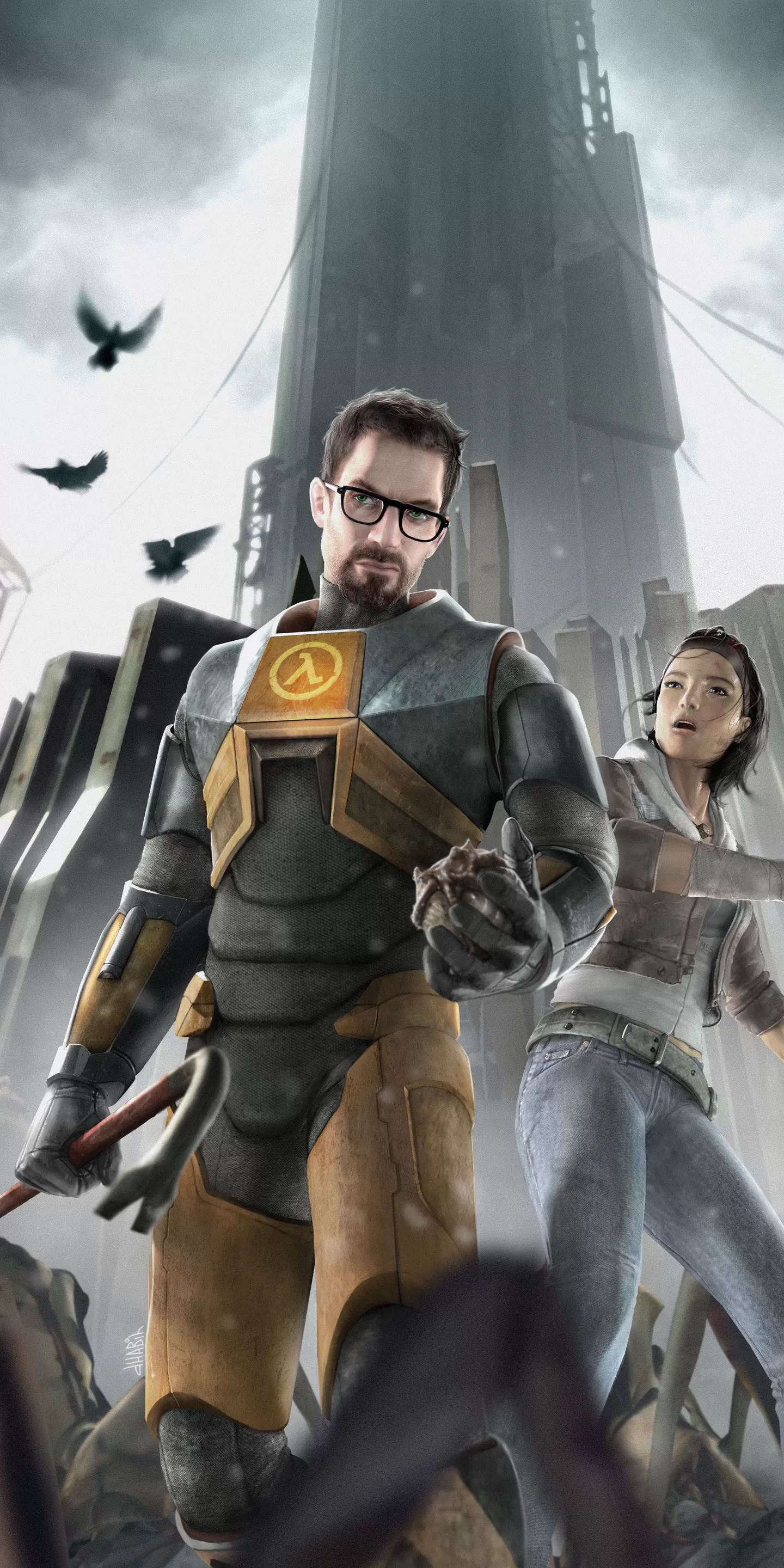 Half-Life 2 phone wallpaper 1