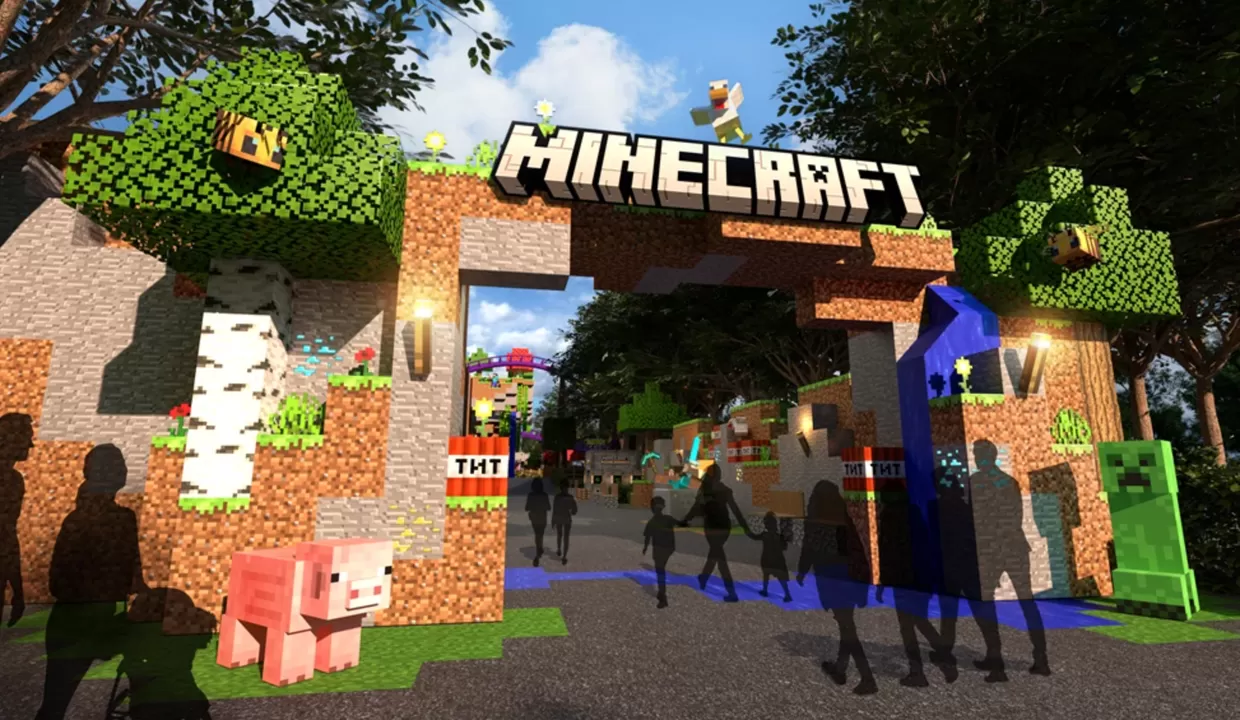 Minecraft z&aacute;bavn&yacute; park