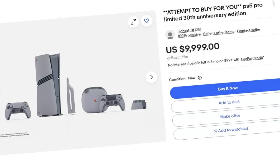 PlayStation 5 Pro 30th anniversary ebay