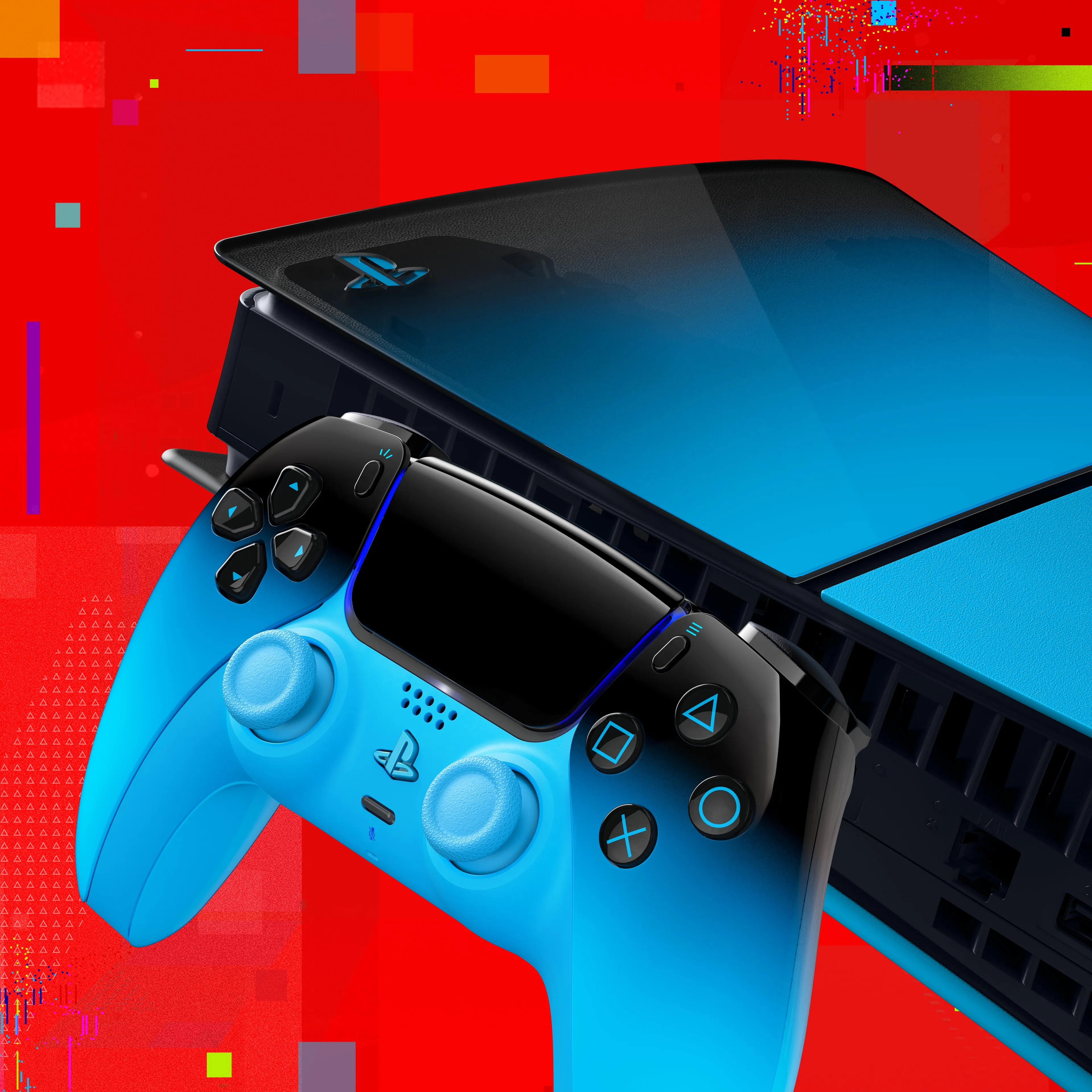 PlayStation Hyperpop blue