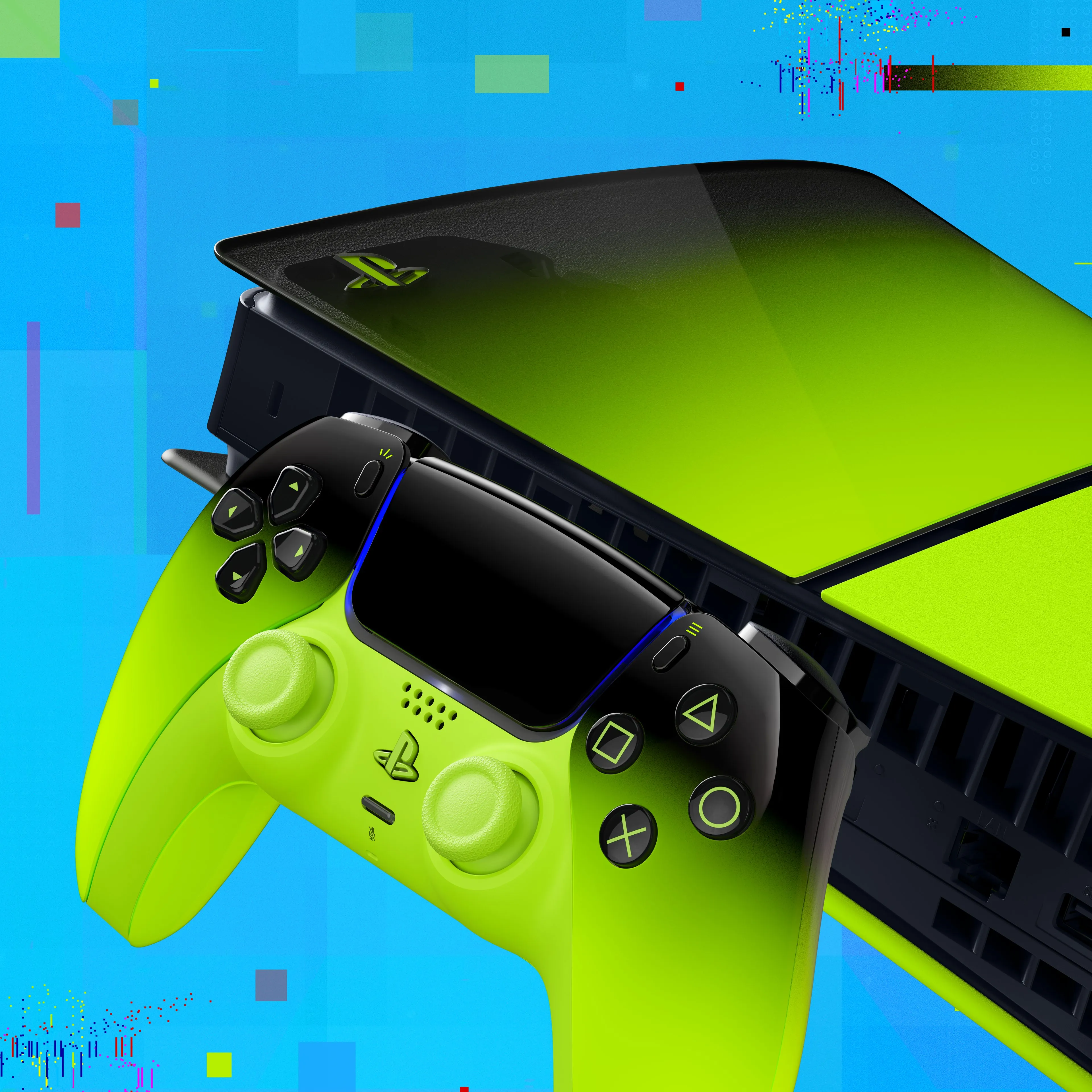 PlayStation Hyperpop green