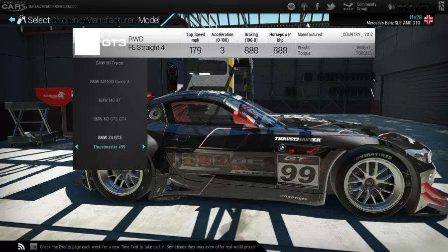 Project cars pagani screenshot 1