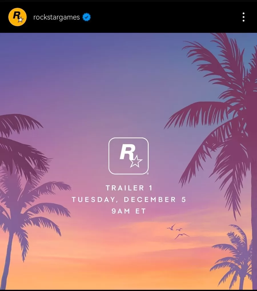 GTA 6 official trailer datum