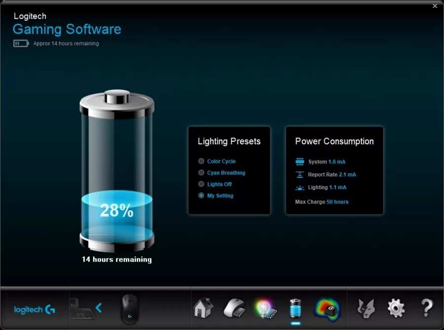 Logitech G Hub Battery