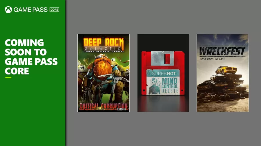 Game Pass Core new games