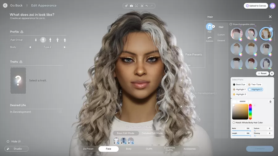 inZOI Character editor 8