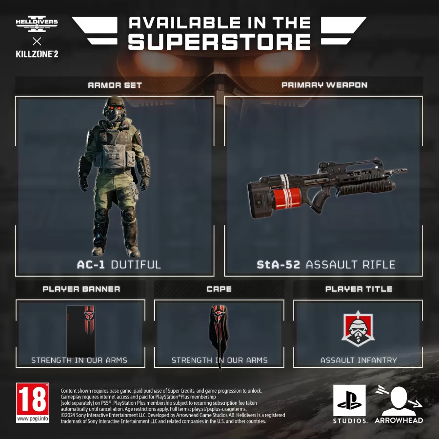 Helldivers 2 Killzone 2 items