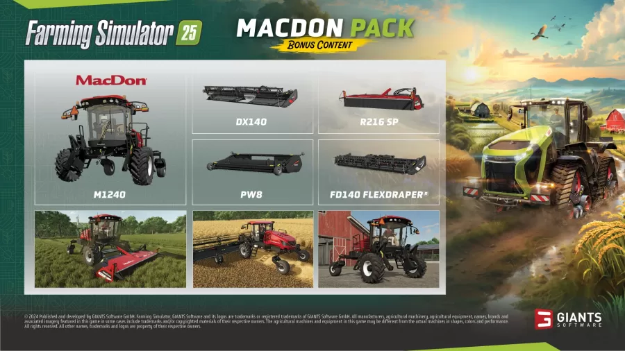 Farming Simulator 25 Macdon Pack