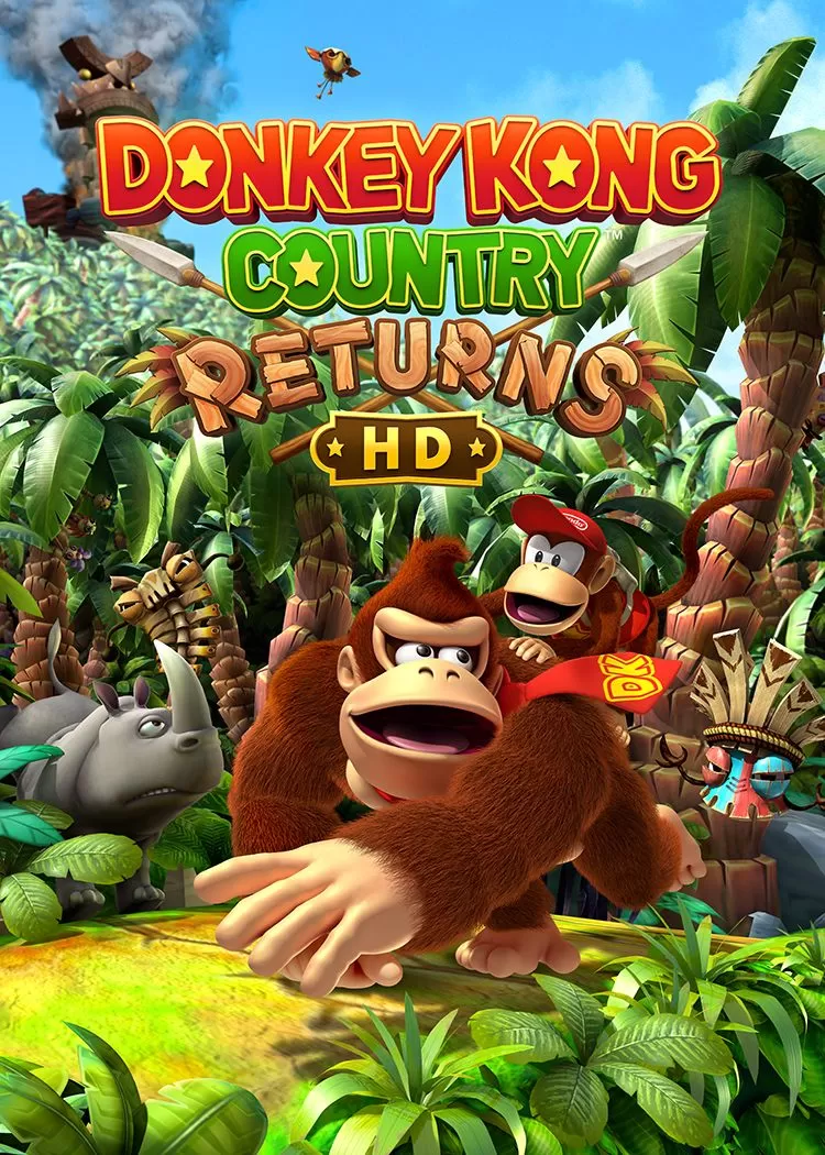 Donkey Kong Returns HD Boxart