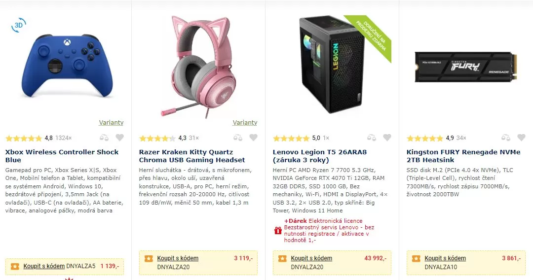 Alza cz zľavov&eacute; k&oacute;dy