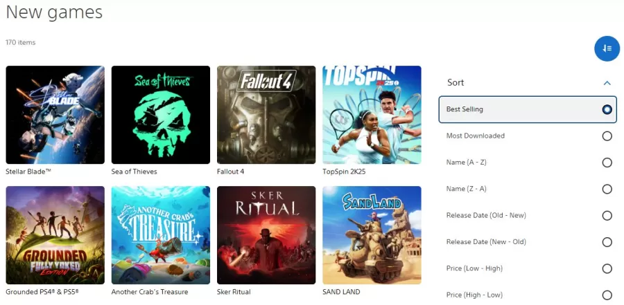 PS Store Best Selling Games May 2024