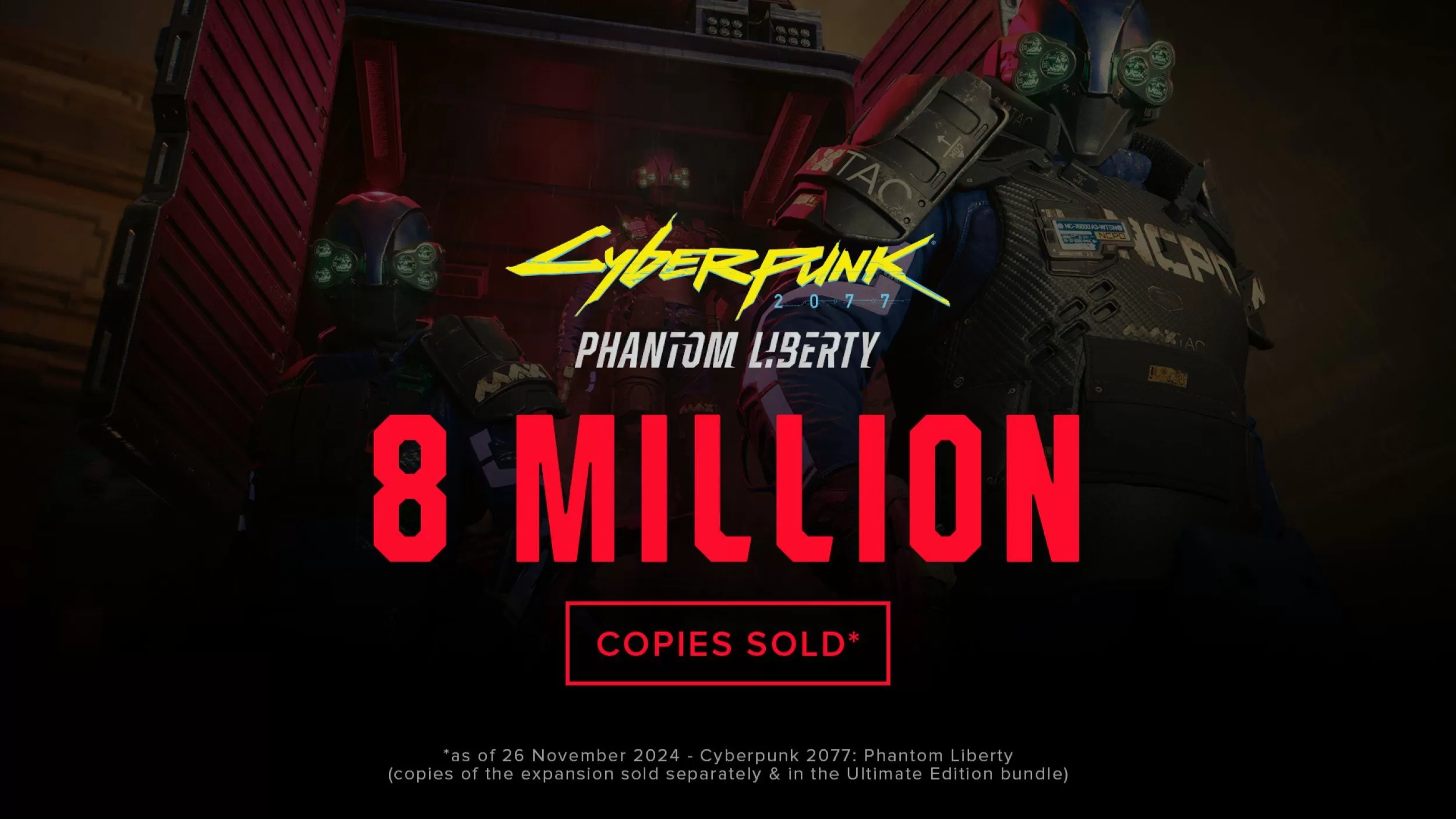 Cyberpunk Phantom Liberty 8 Million copies