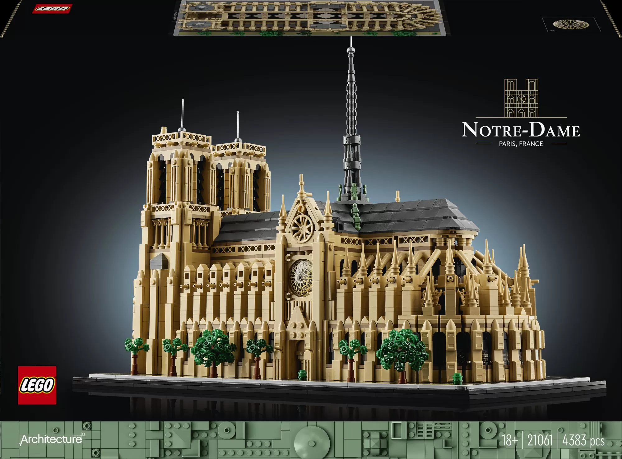 LEGO&reg; Architecture Notre-Dame v Par&iacute;ži (21061)