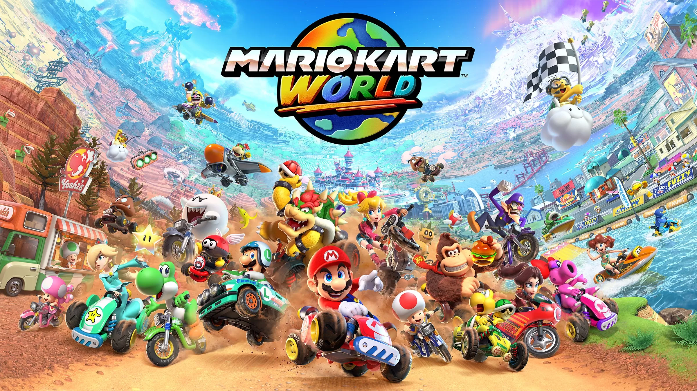 Mario Kart World wallpaper