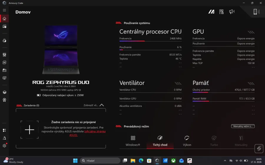 ROG Zephyrus Duo 2026 GX651AX - Recenzia 23