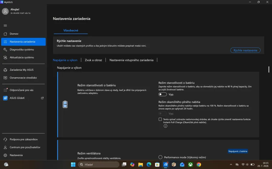 Asus Zenbook DUO 2026 UX8407AA Myasus aplikacia 2