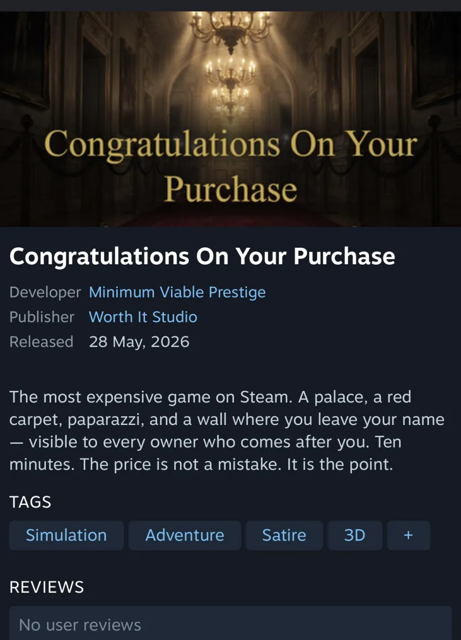 Congratulations On Your Purchase