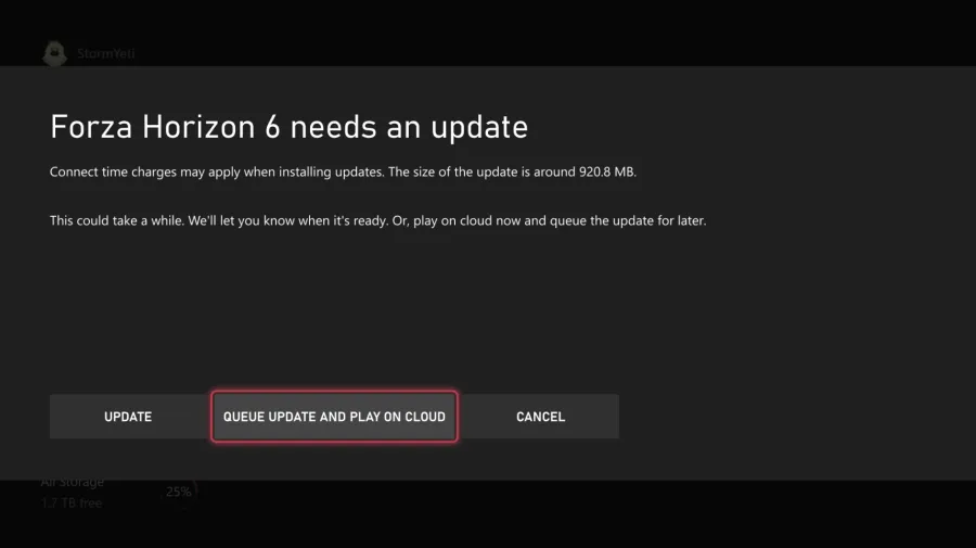 Xbox Cloud Update