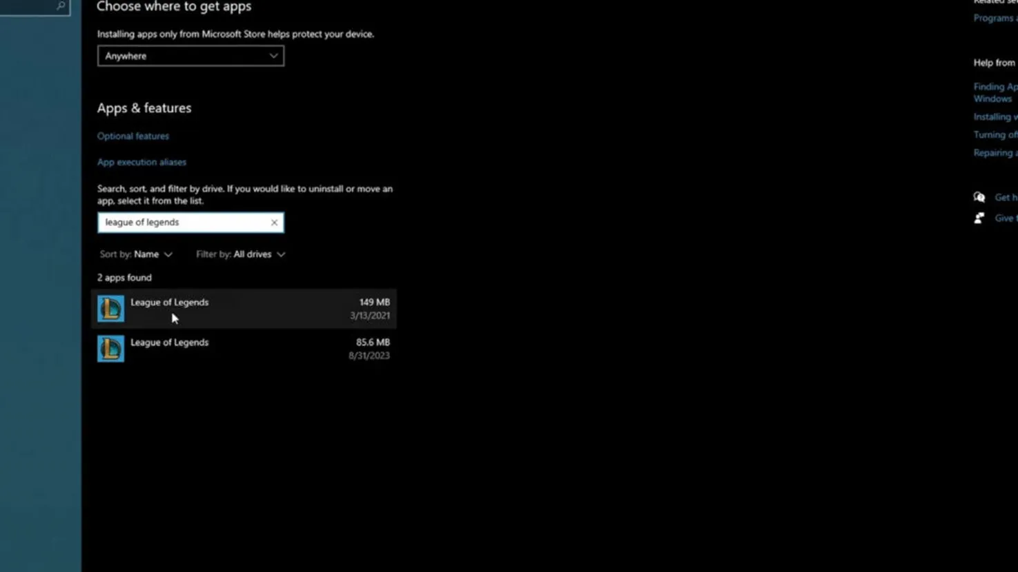 Odin&scaron;talovanie League of Legends na Windows
