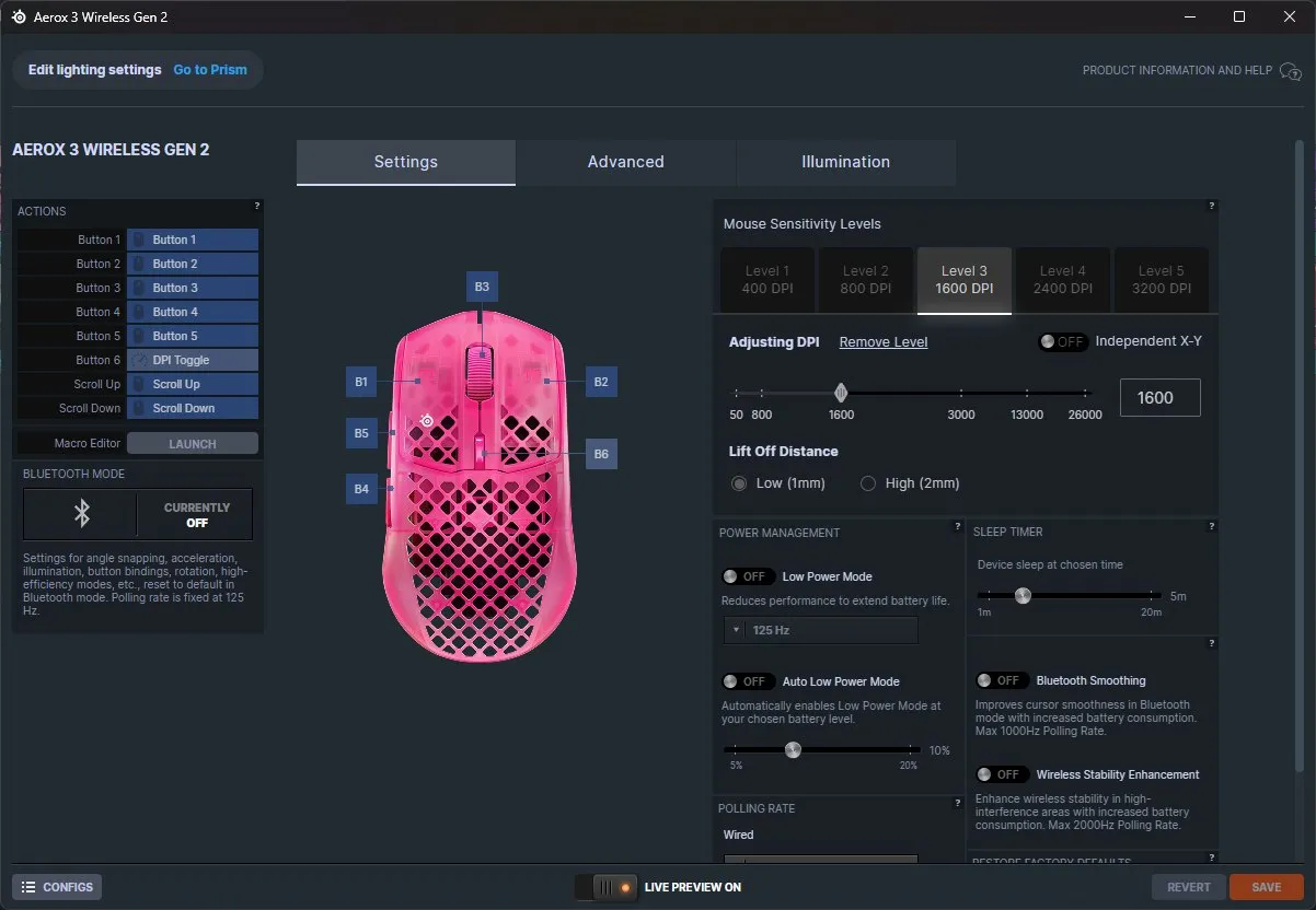 Steelseries Aerox 3 Wireless Gen 2 software 1
